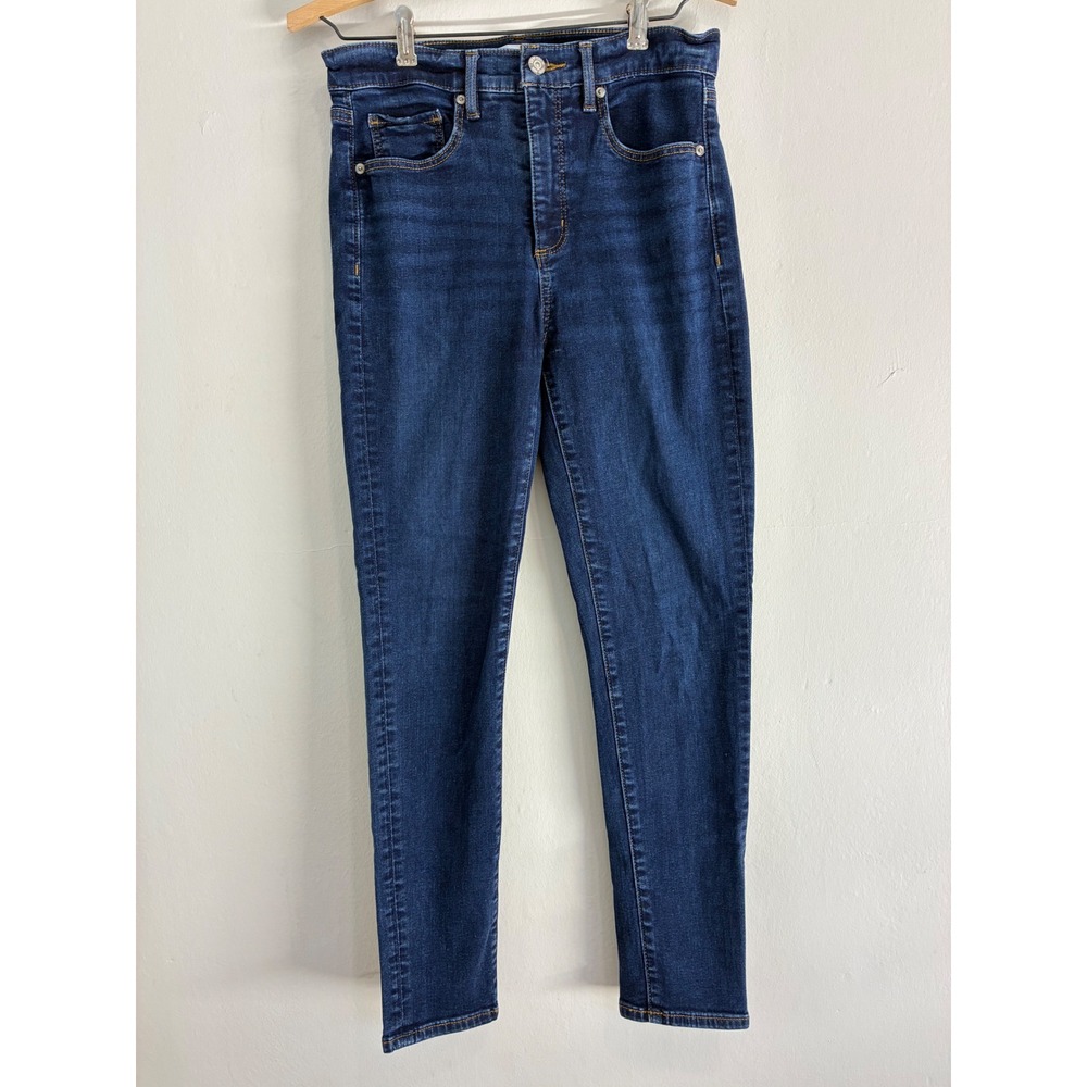 LOFT The Skinny Jeans Womens Size 27/4 Dark‎ Wash Denim High Rise Casual Pants